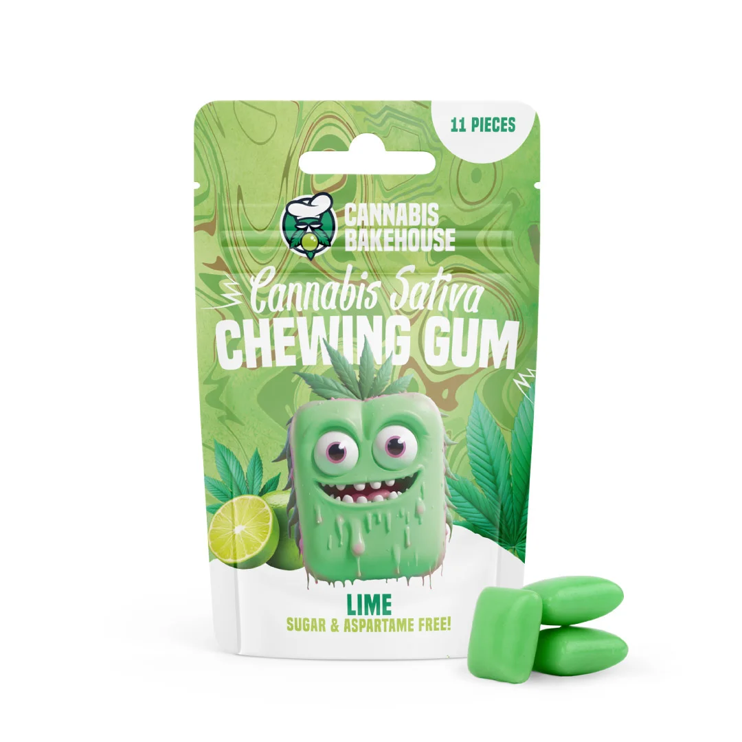 CBH-Lime-chewing-gum-front-25 Chicles de Cannabis (Lima o Goji jengibre) - Imagen 3